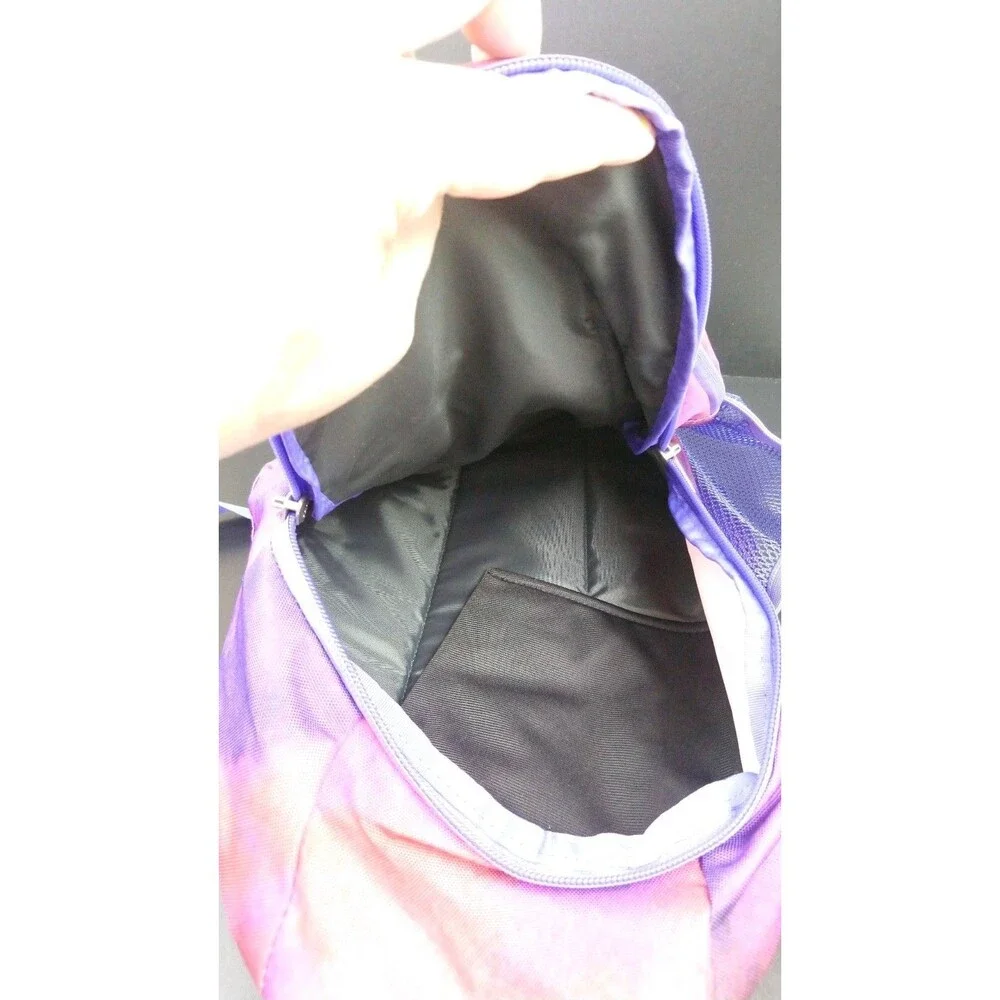 Jansport One Shoulder Sling Backpack Pink Purple Tie Dye